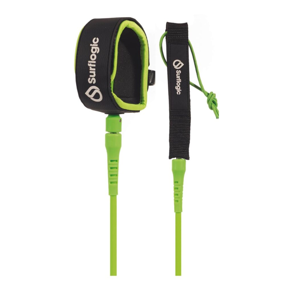 Leash do deski Surf, Wave - Surf Logic Pro - Lime
