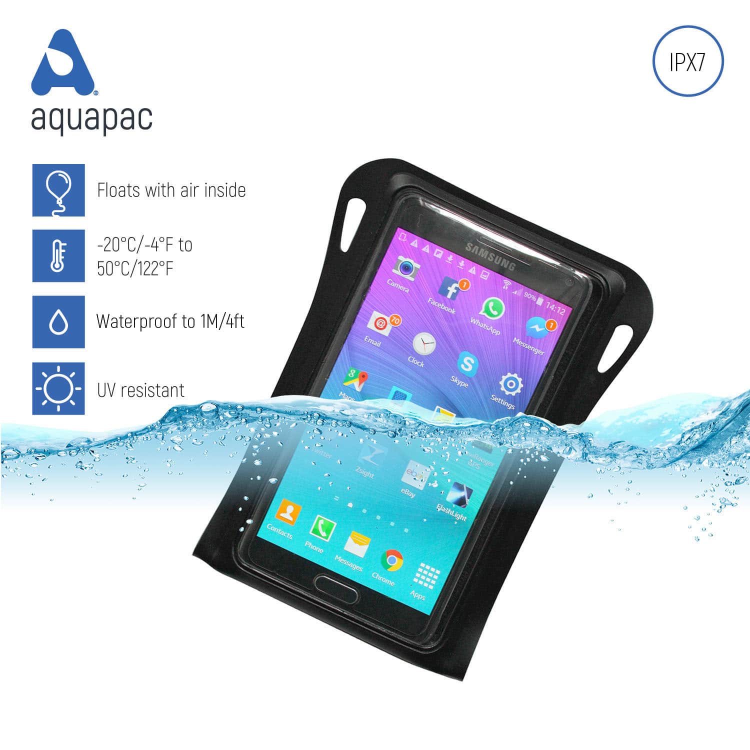 Pokrowiec etui wodoodporne na telefon iPhone – Aquapac TrailProof (4)