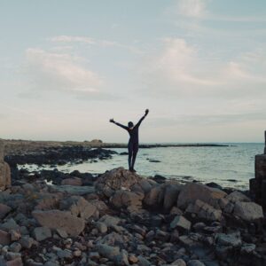 Pianka damska Prolimit Flare FZ-X z zamkiem z przodu - Blue - plener