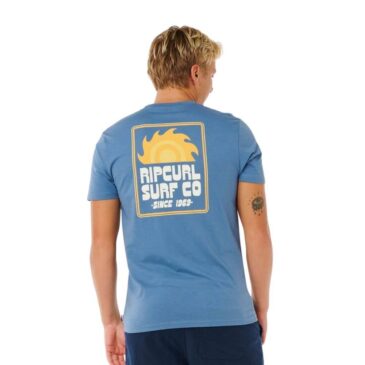 Koszulka Rip Curl PACIFIC RINSE SUNRISE TEE - Bluefin -0XJMTE_2361 (4)