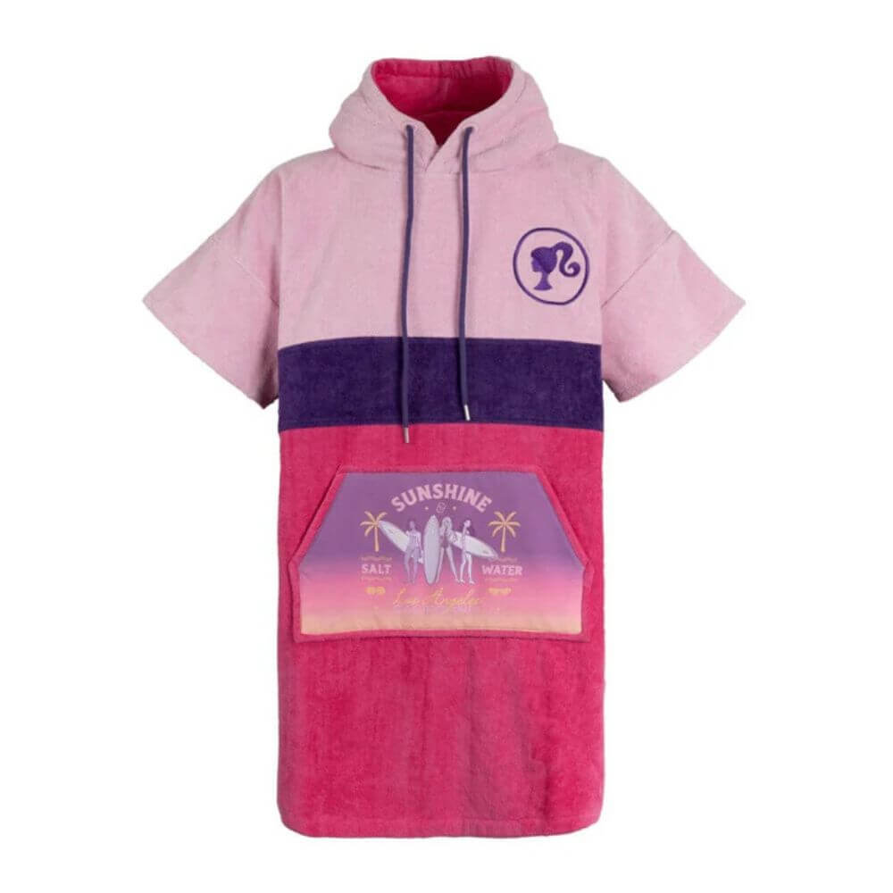 Poncho welurowe dla dzieci Wave Hawaii - Barbie (1)