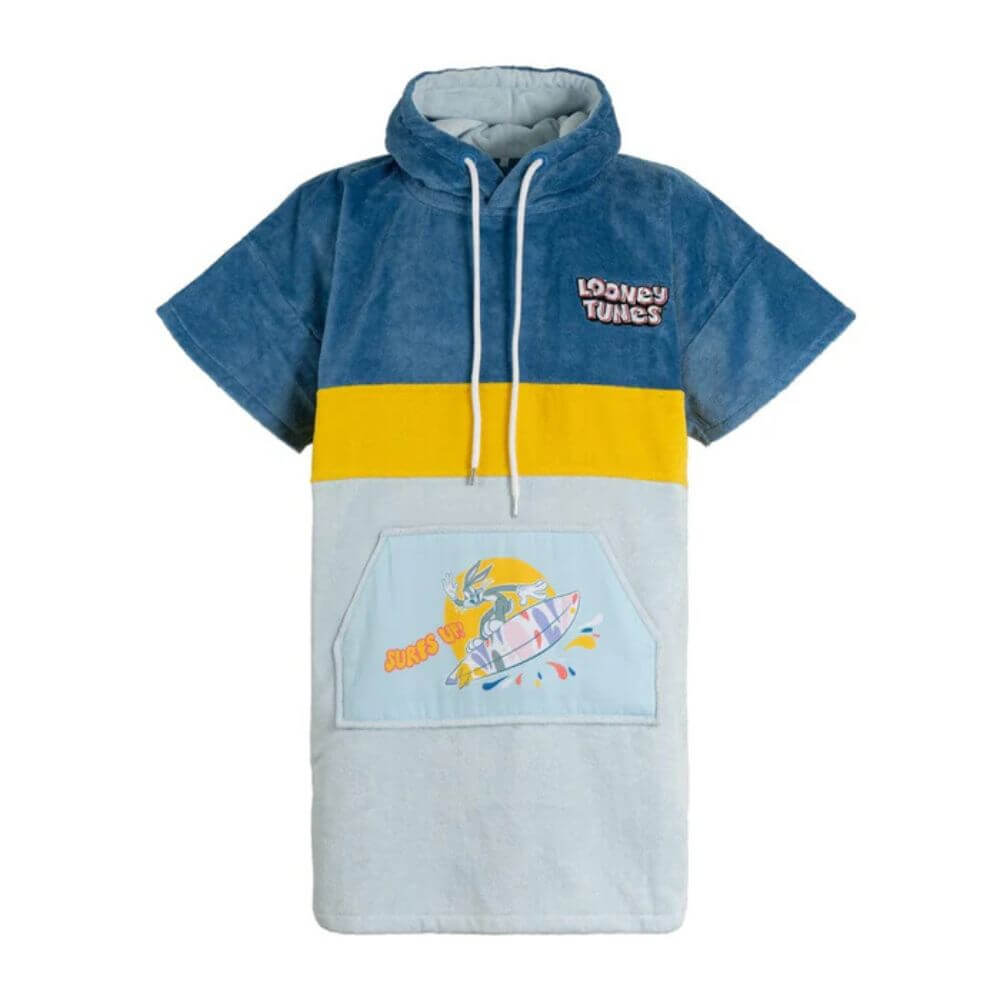 Poncho welurowe dla dzieci Wave Hawaii - Looney Tunes (1)